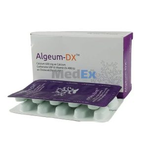 Algeum-DX 600 mg + 400 IU Tablet